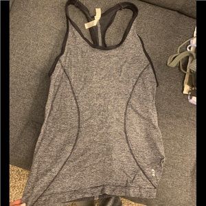 Grey work out tank- ebb & flow